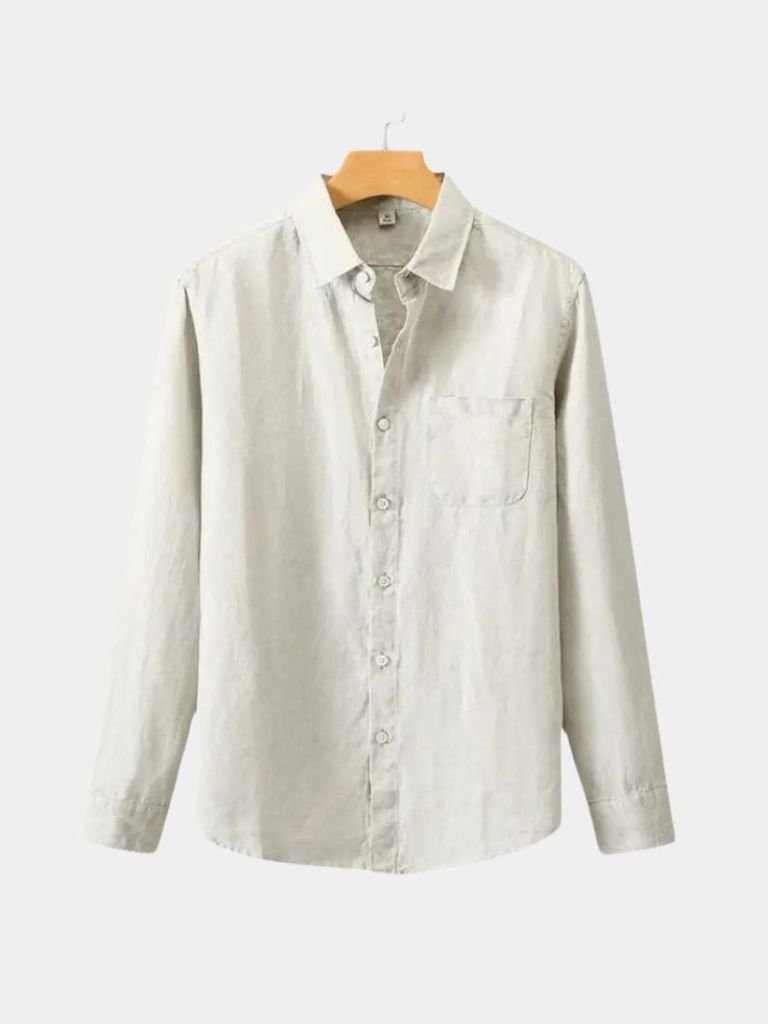 Long Sleeve Essential Linen Shirt - Vailor & Veil