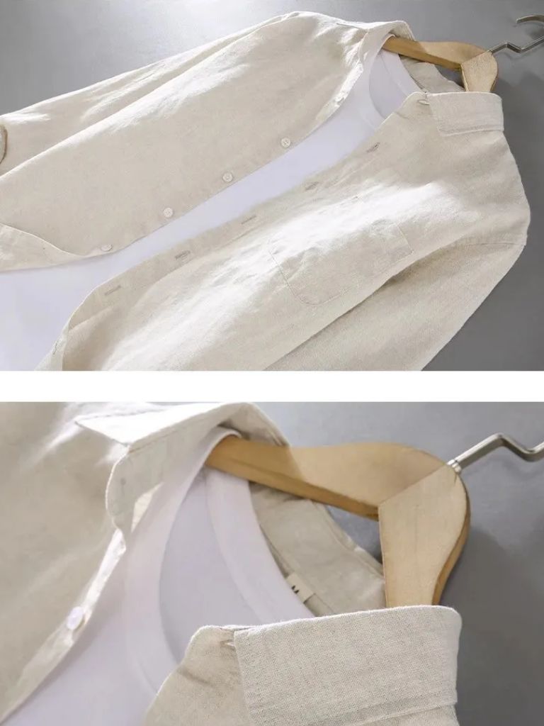 Long Sleeve Essential Linen Shirt - Vailor & Veil