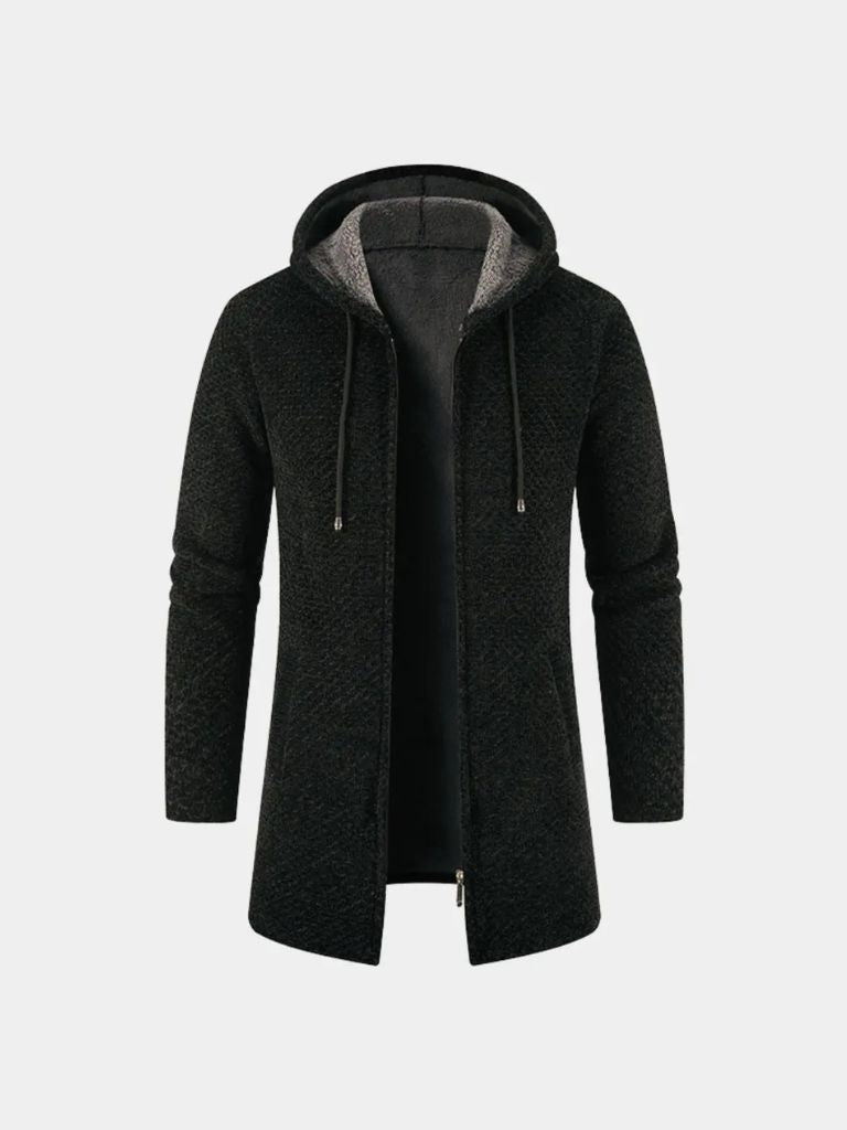 Lugano Knitted Hooded Winter Coat - Vailor & Veil