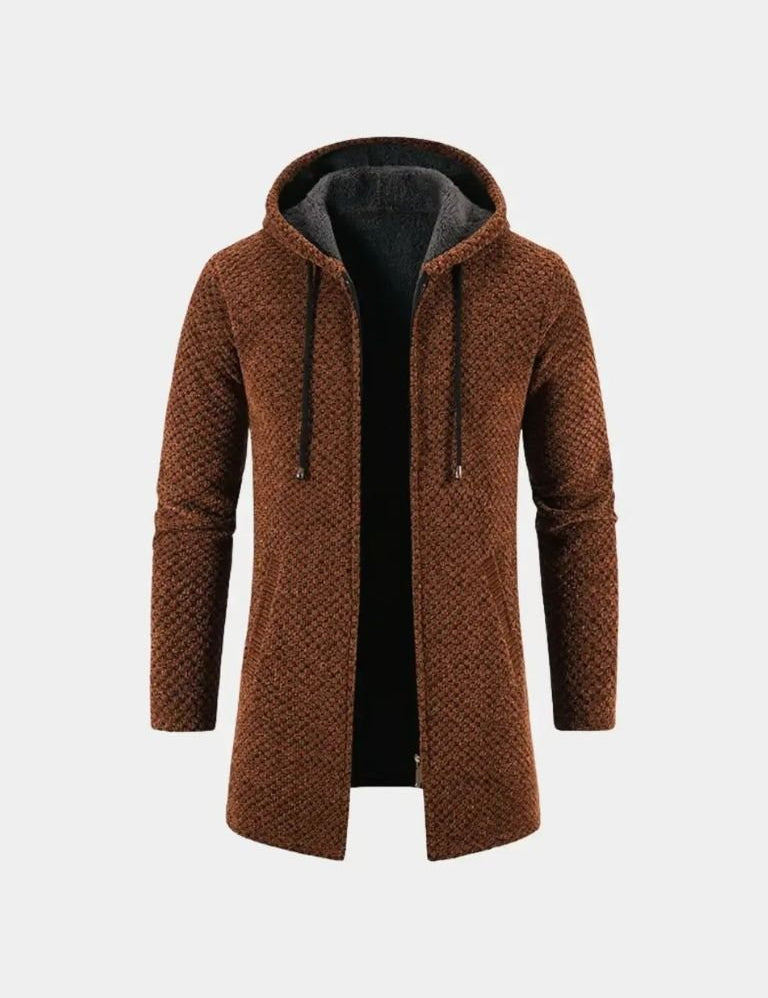 Lugano Knitted Hooded Winter Coat - Vailor & Veil