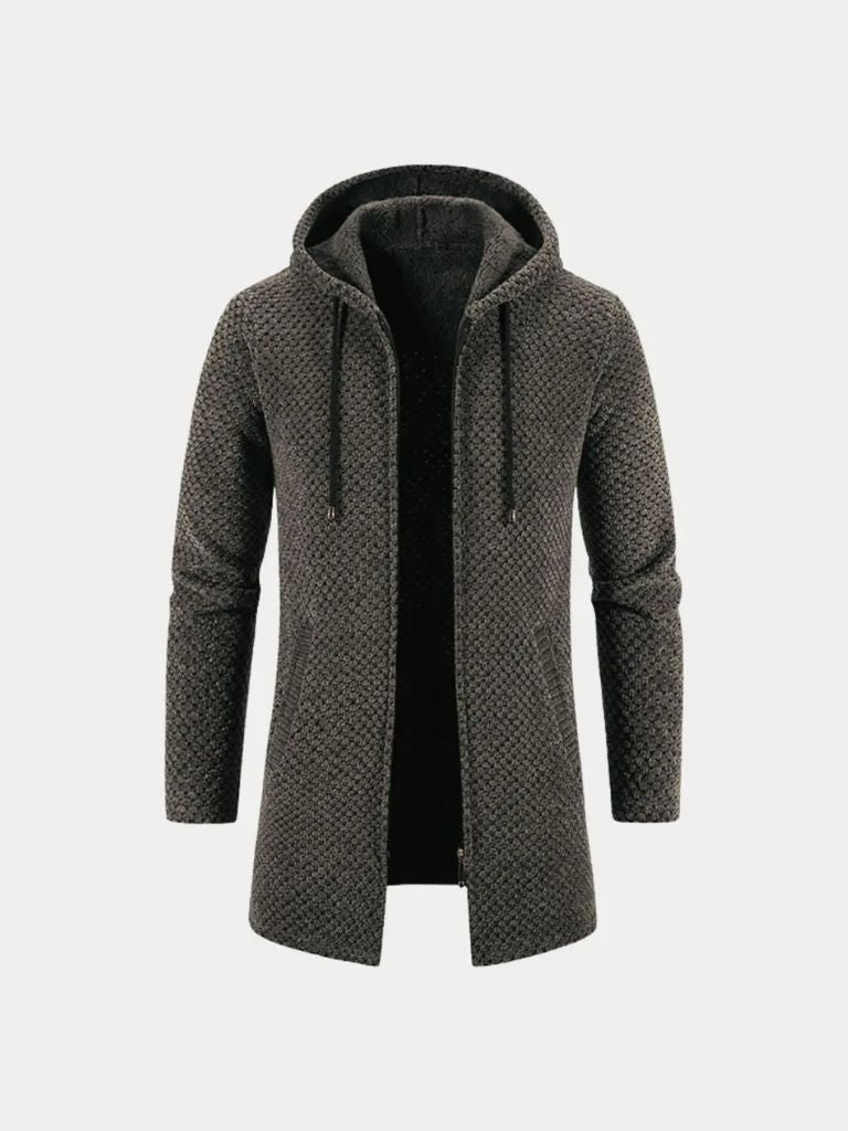 Lugano Knitted Hooded Winter Coat - Vailor & Veil