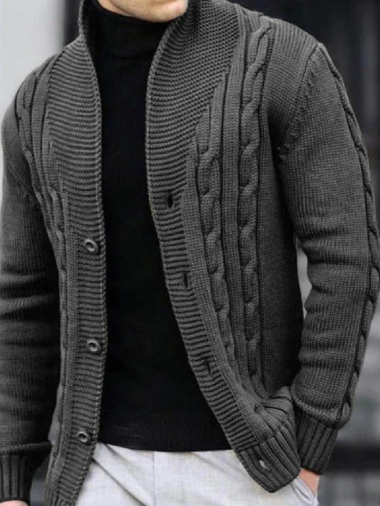 Men's Elegant Knit Cardigan - Vailor & Veil