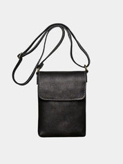 Men's Mini Leather Shoulder Bag - Cross & Crown