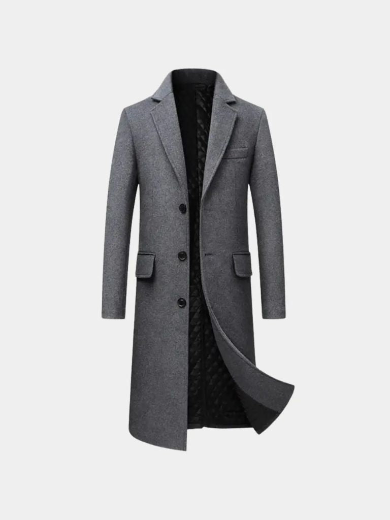 Mens Wool Blend Trench Coat - Vailor & Veil