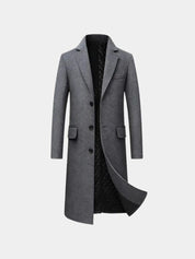 Mens Wool Blend Trench Coat - Vailor & Veil