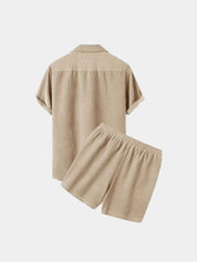Minimalist Corduroy Set Shorts and Shirt - Vailor & Veil