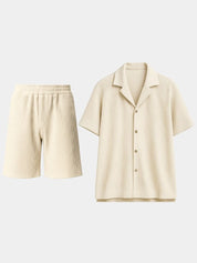 Minimalist Corduroy Set Shorts and Shirt - Vailor & Veil