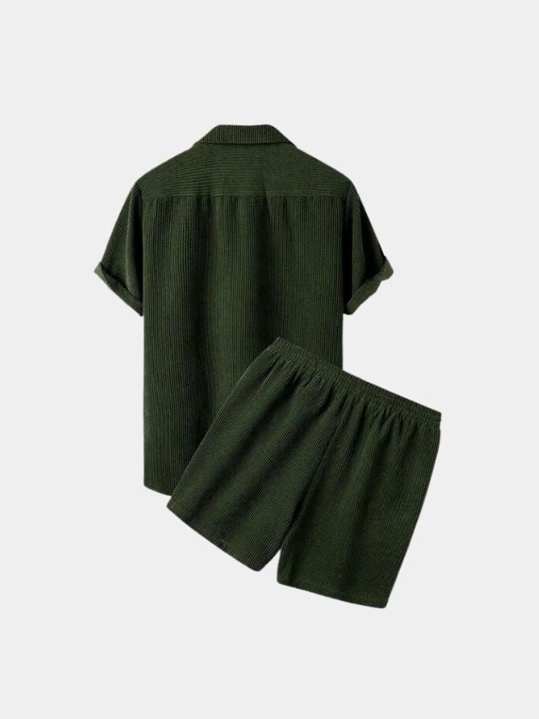 Minimalist Corduroy Set Shorts and Shirt - Vailor & Veil