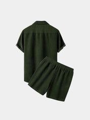 Minimalist Corduroy Set Shorts and Shirt - Vailor & Veil
