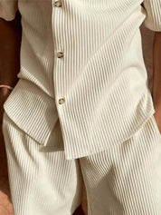 Minimalist Corduroy Set Shorts and Shirt - Vailor & Veil