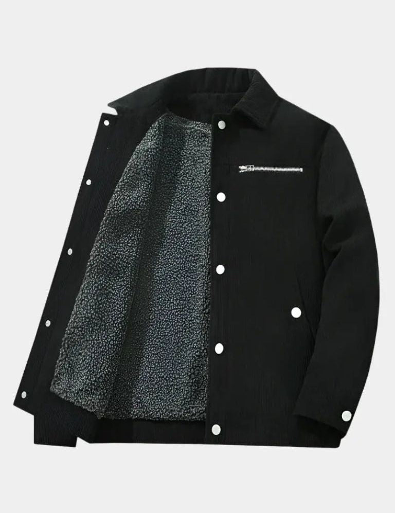 Minimalist Corduroy Sherpa Jacket - Vailor & Veil