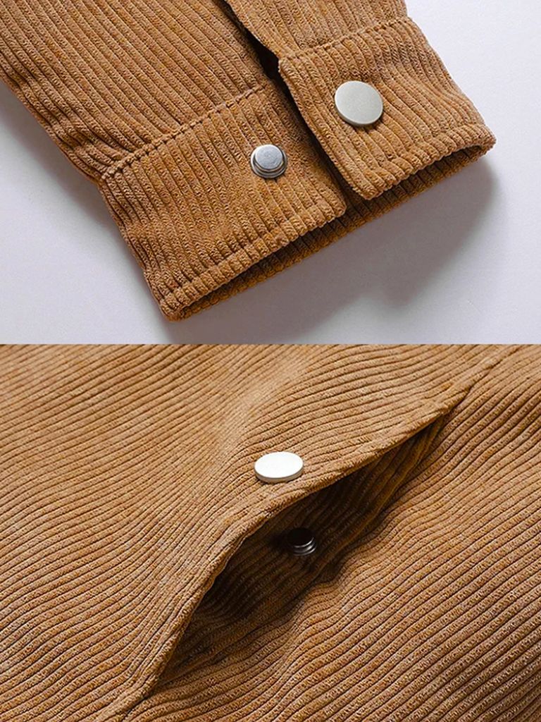 Minimalist Corduroy Sherpa Jacket - Vailor & Veil