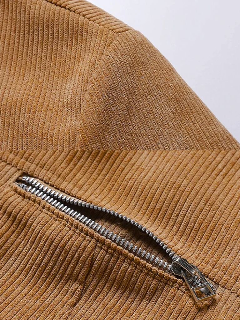 Minimalist Corduroy Sherpa Jacket - Vailor & Veil