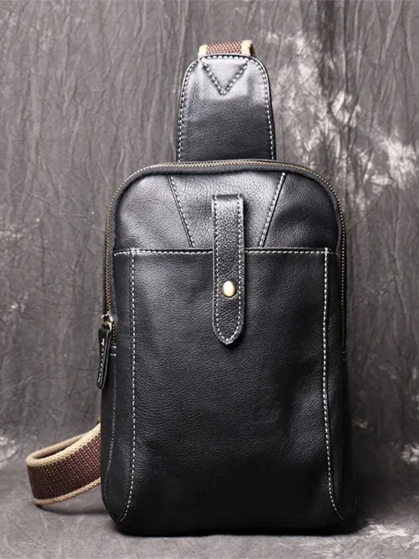Minimalist Leather Shoulder Bag - Vailor & Veil