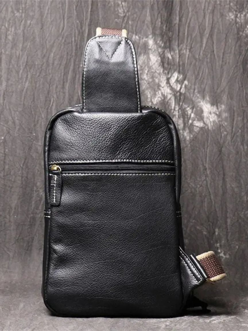 Minimalist Leather Shoulder Bag - Vailor & Veil