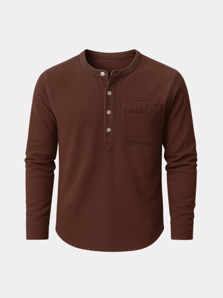 Nash Henley Long Sleeve Shirt – Vailor & Veil