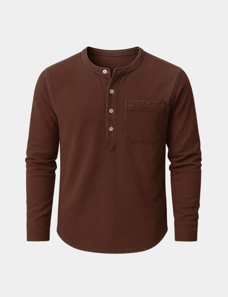 Nash Henley Long Sleeve Shirt – Vailor & Veil