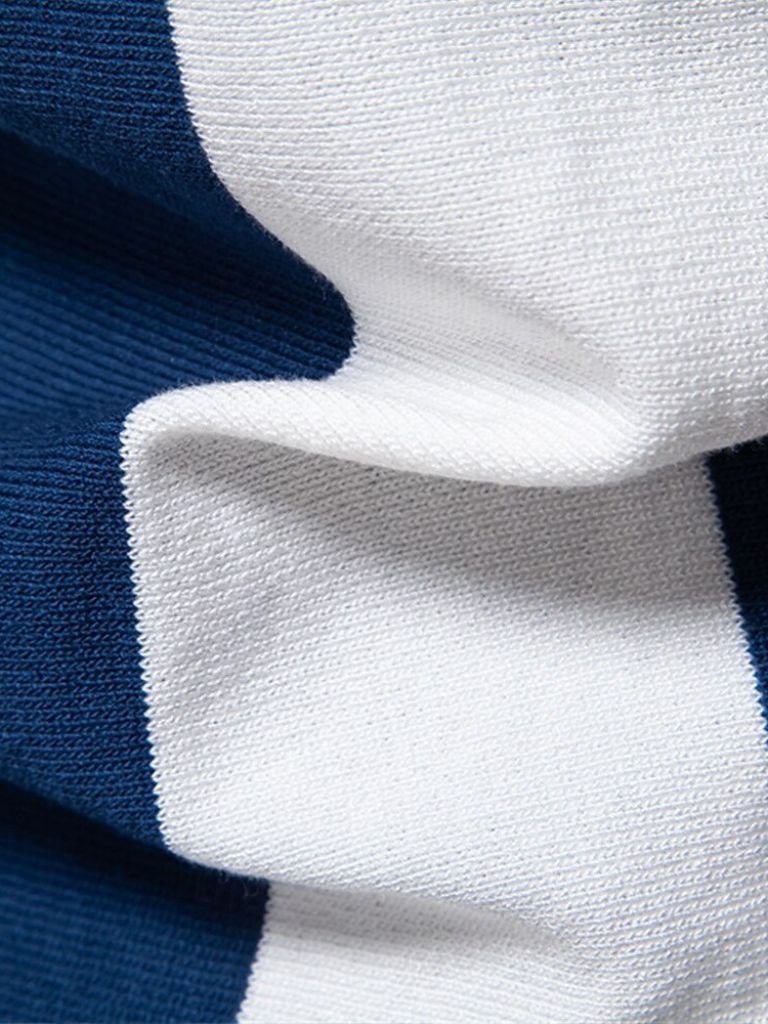 Navy Stripe Polo - Vailor & Veil