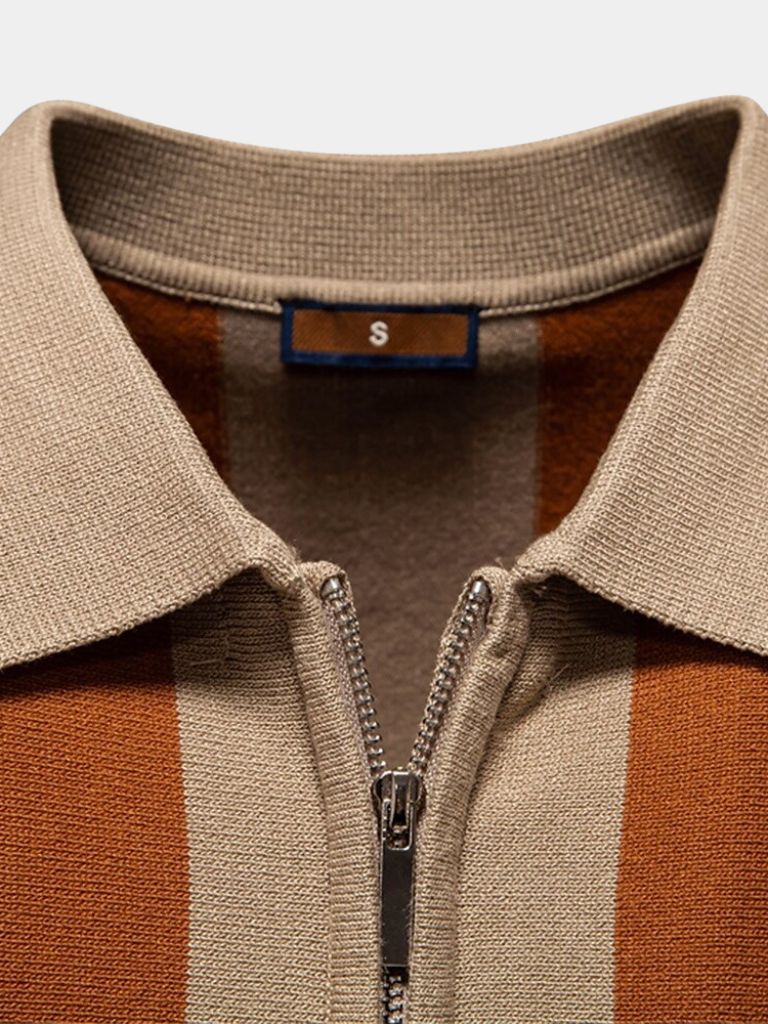 Navy Stripe Polo - Vailor & Veil