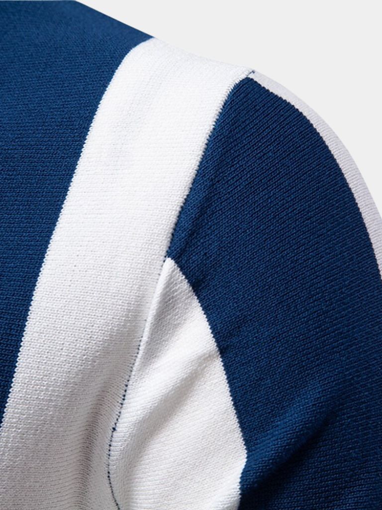 Navy Stripe Polo - Vailor & Veil