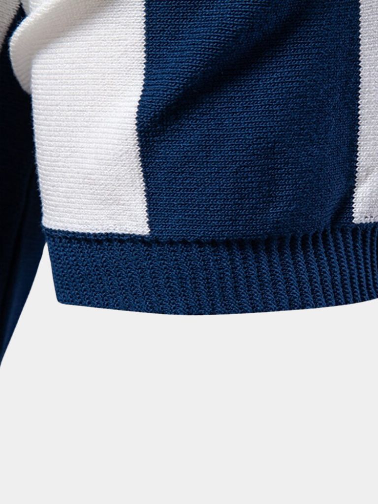 Navy Stripe Polo - Vailor & Veil