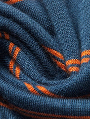 Navy Sunset Striped Polo - Vailor & Veil