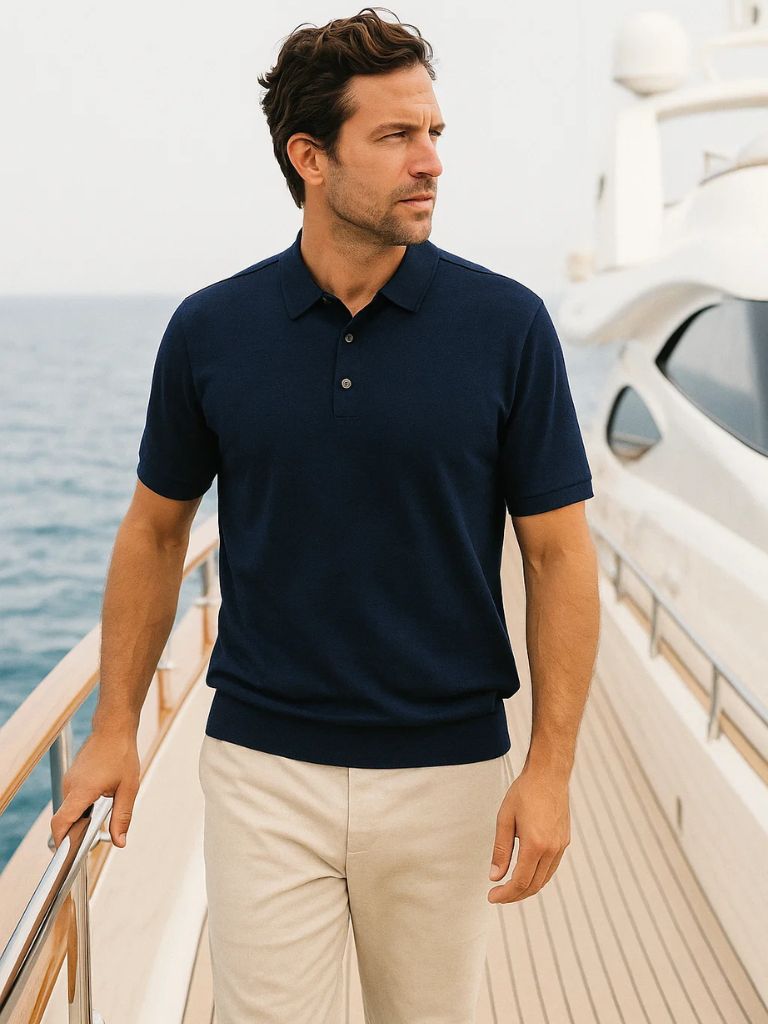 Navy Windsor Polo – Vailor & Veil