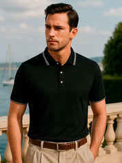 Obsidian Trim Polo - Vailor & Veil