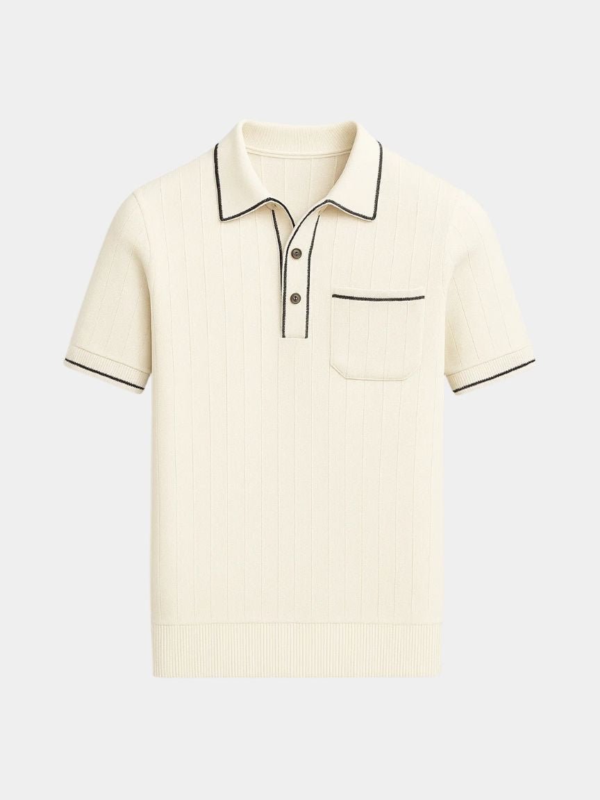 Old Money Knit Polo Shirt - Vailor & Veil