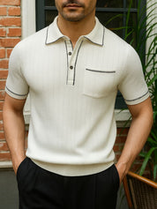 Old Money Knit Polo Shirt - Vailor & Veil