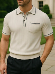 Old Money Knit Polo Shirt - Vailor & Veil