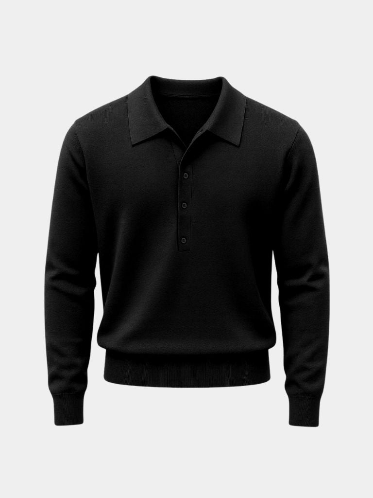 Old Money Knit Polo Pullover - Vailor & Veil