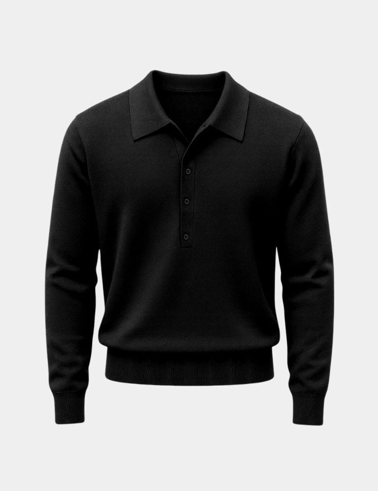 Old Money Knit Polo Pullover - Vailor & Veil