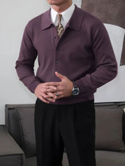 Old Money Knit Polo Pullover - Vailor & Veil