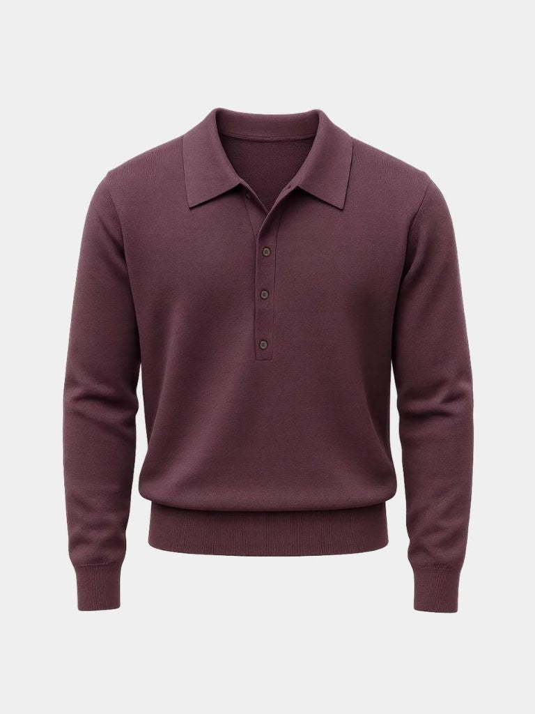 Old Money Knit Polo Pullover - Vailor & Veil