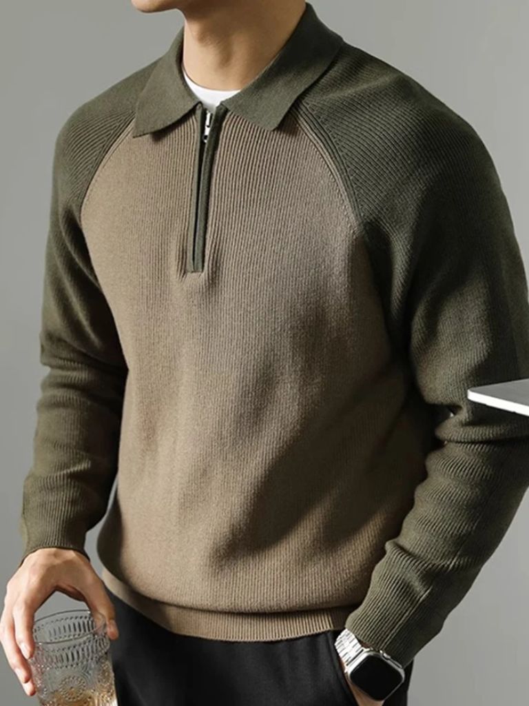 Raglan Quarter Zip Sweater - Vailor & Veil