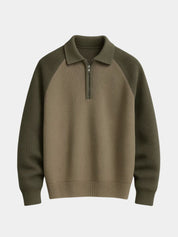 Raglan Quarter Zip Sweater - Vailor & Veil