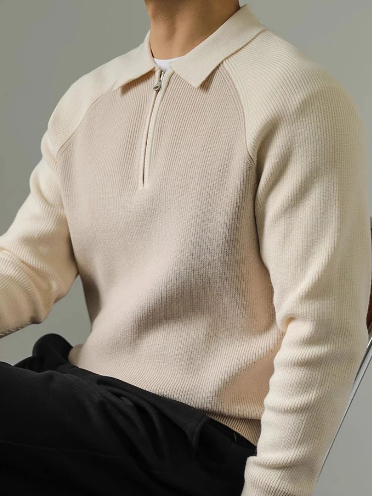 Raglan Quarter Zip Sweater - Vailor & Veil
