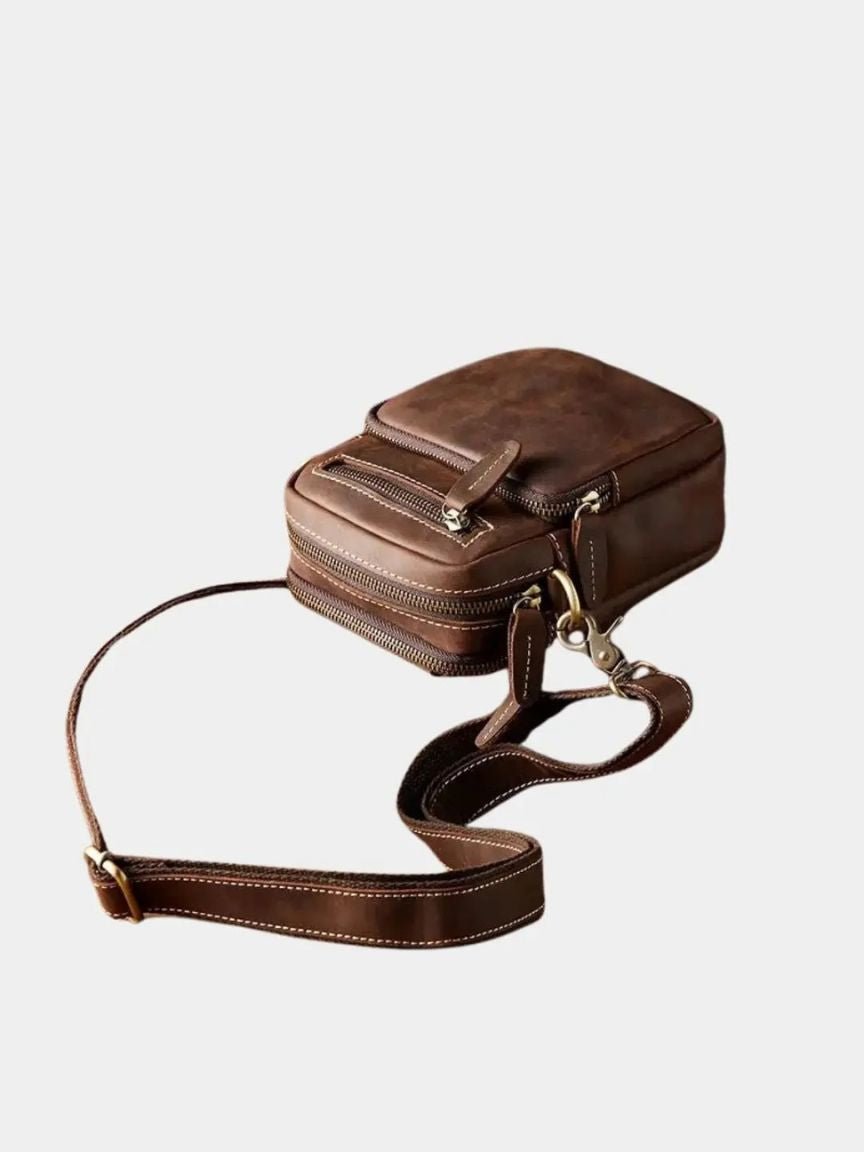 Retro Leather Men's Shoulder Bag - Vailor & Veil