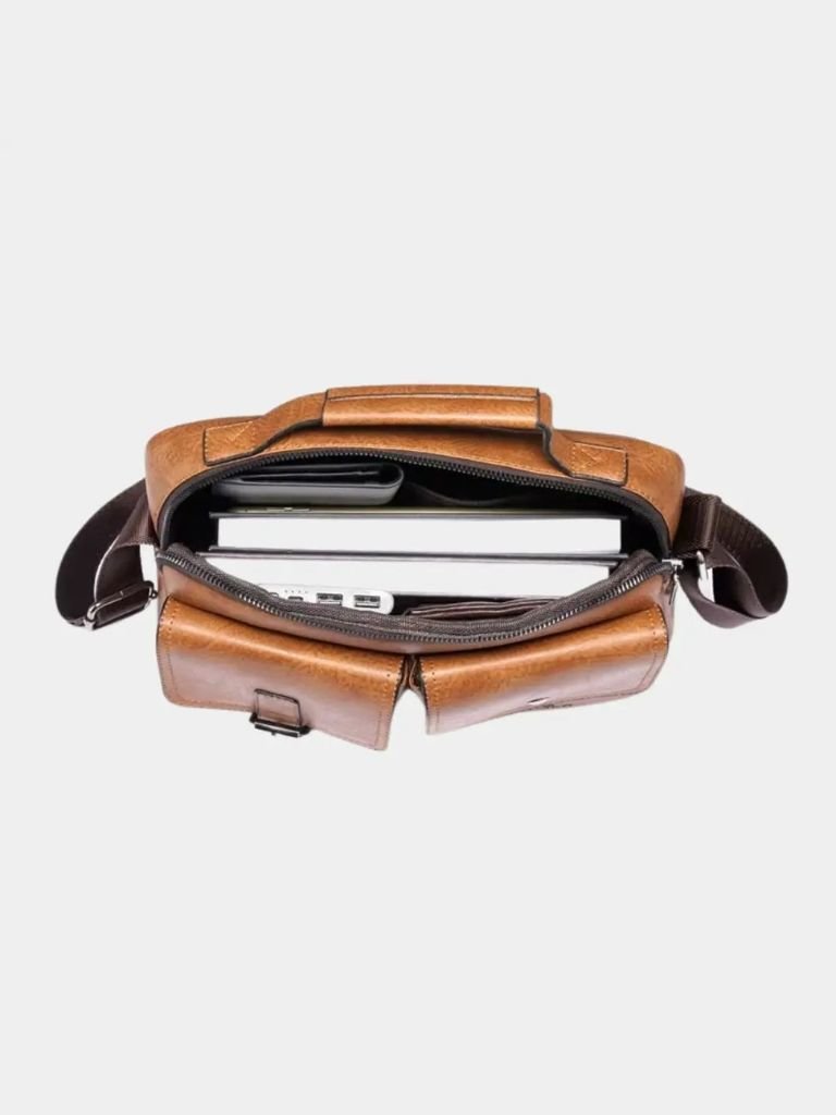 Retro Leather Square Shoulder Bag - Vailor & Veil