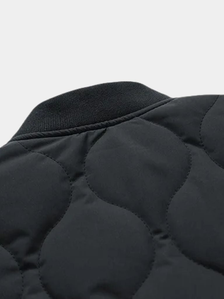 Sherpa Sleeves Padded Bomber Jacket - Vailor & Veil