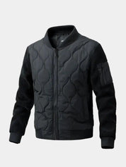 Sherpa Sleeves Padded Bomber Jacket - Vailor & Veil