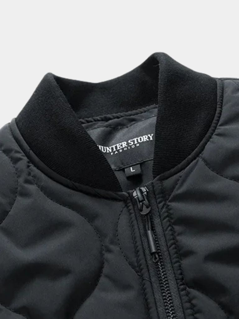 Sherpa Sleeves Padded Bomber Jacket - Vailor & Veil