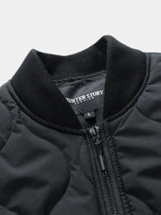 Sherpa Sleeves Padded Bomber Jacket - Vailor & Veil