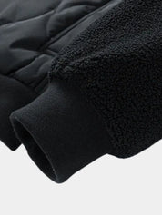 Sherpa Sleeves Padded Bomber Jacket - Vailor & Veil