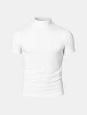 Solid Casual Turtle Neck T-Shirt - Vailor & Veil