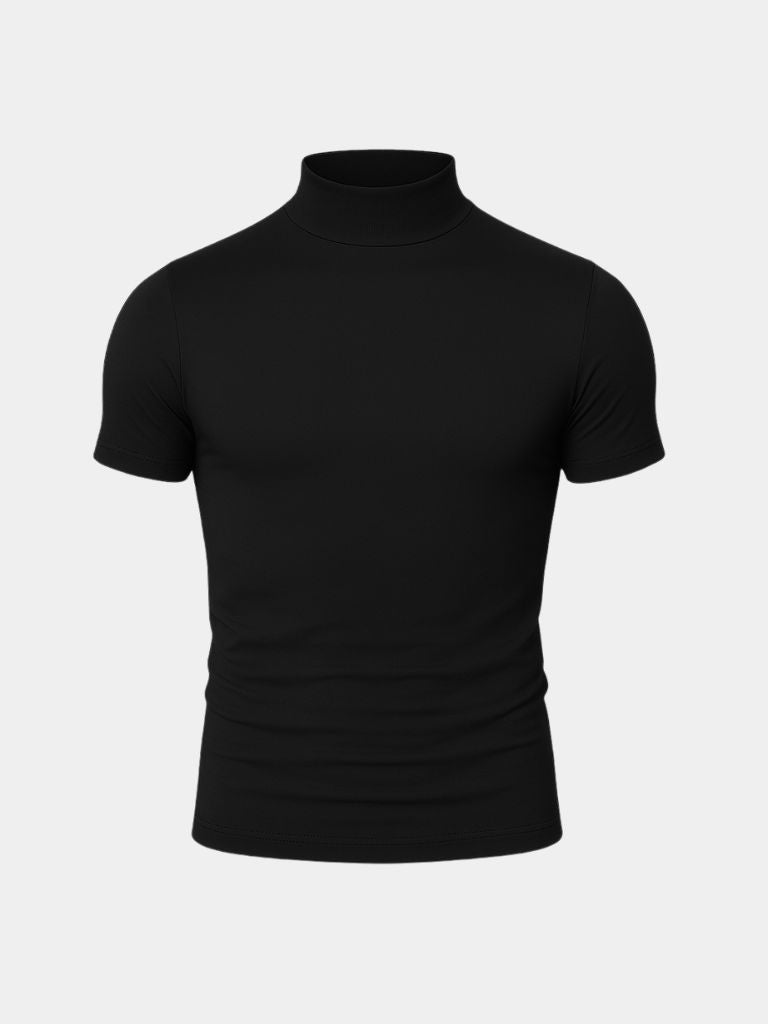 Solid Casual Turtle Neck T-Shirt - Vailor & Veil
