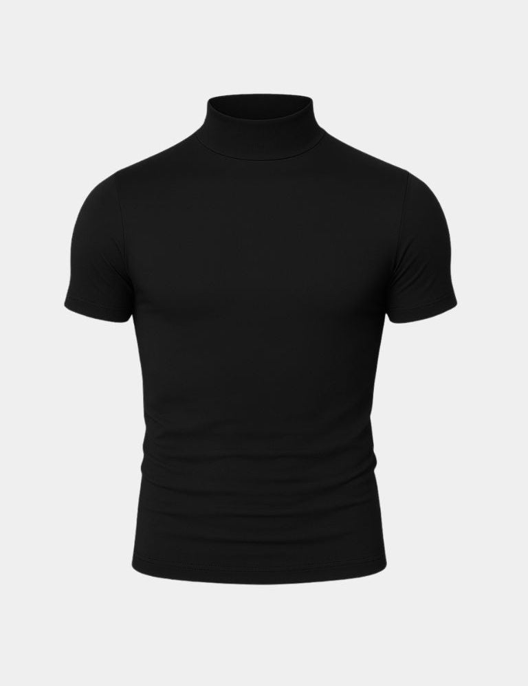 Solid Casual Turtle Neck T-Shirt - Vailor & Veil