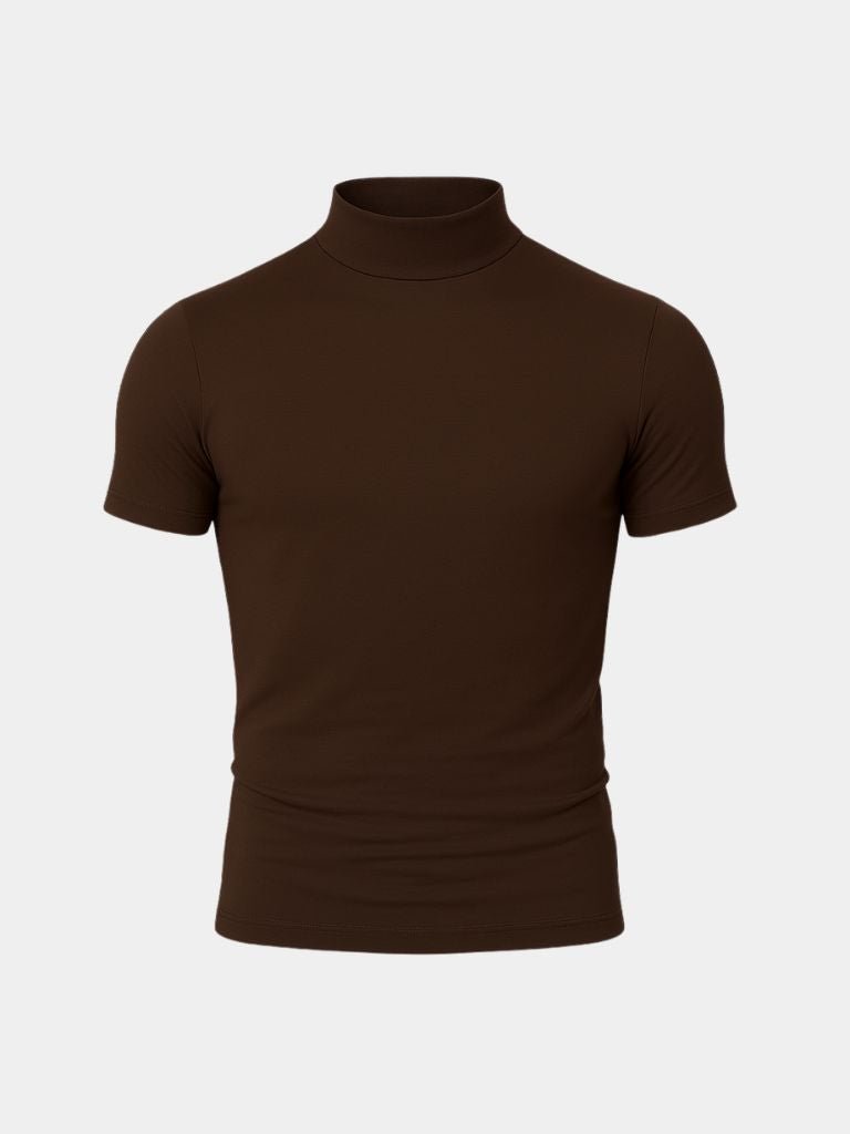 Solid Casual Turtle Neck T-Shirt - Vailor & Veil