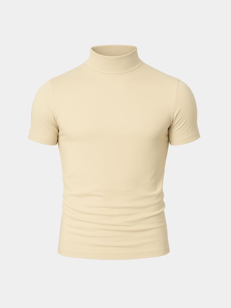 Solid Casual Turtle Neck T-Shirt - Vailor & Veil